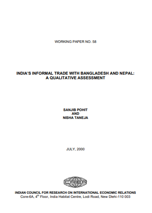 India’s Informal Trade with Bangladesh and Nepal: A Qualitative Assessment