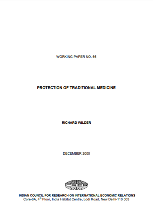Protection of traditional medicine