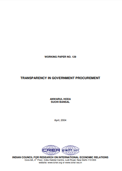 Transparency in Government Procurement