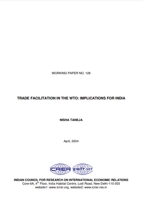 Trade facilitation in the WTO: The Implications for India