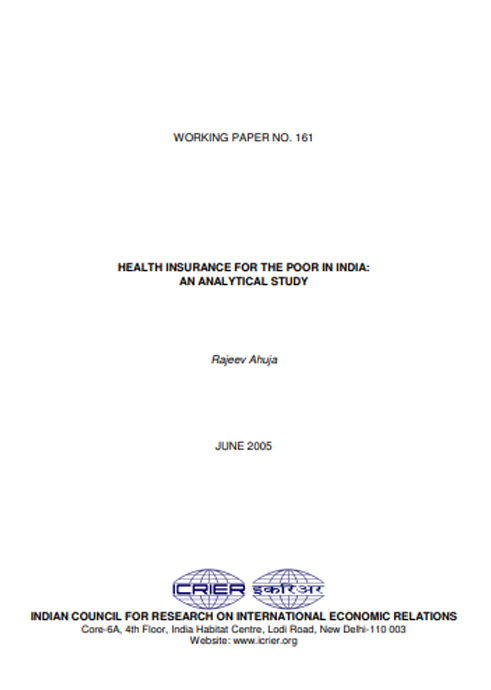 Health Insurance for the poor in India: An analytical study