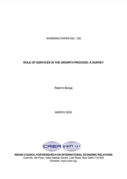 Role of Services in Growth process: A Survey