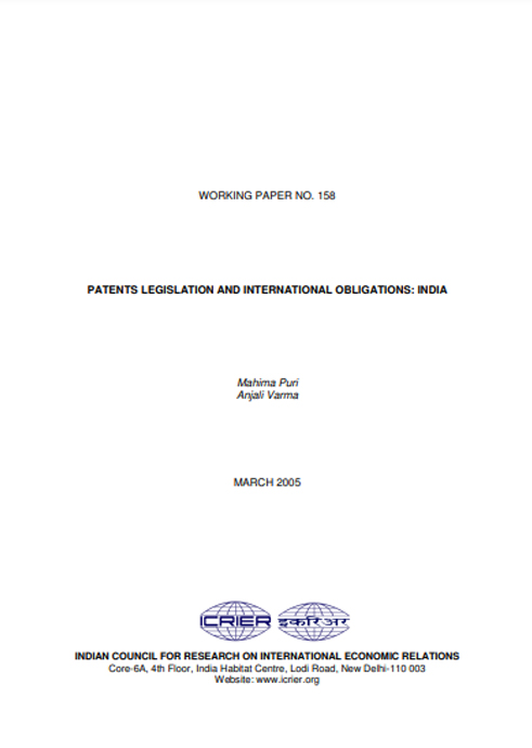 Patents legislation and international obligations: india
