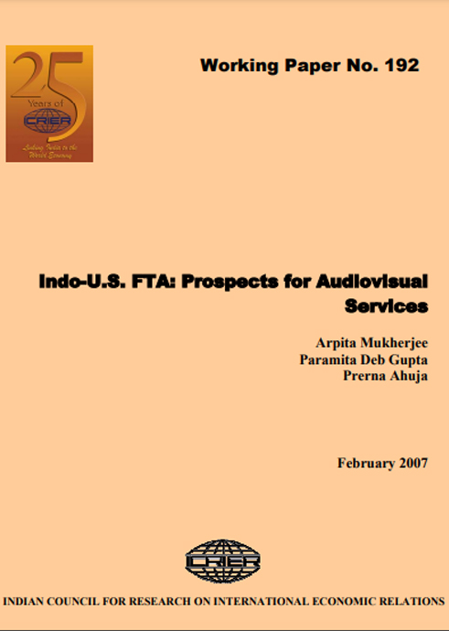 Indo-U.S. FTA: Prospects for Audiovisual Services