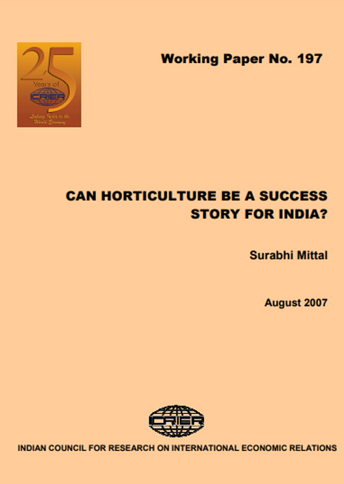Can Horticulture be a Success Story for India?