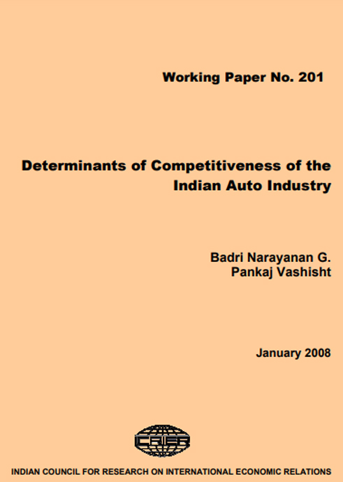 Determinants of Competitiveness of the Indian Auto Industry