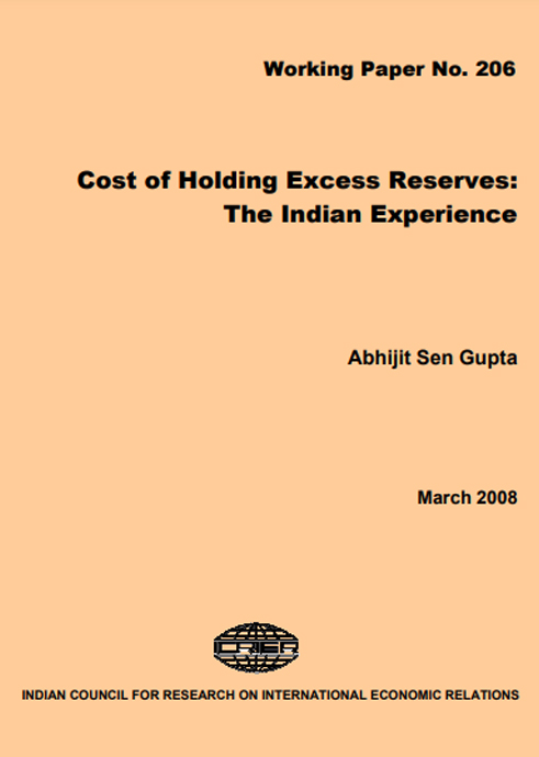 Cost of Holding Excess Reserves: The Indian Experience