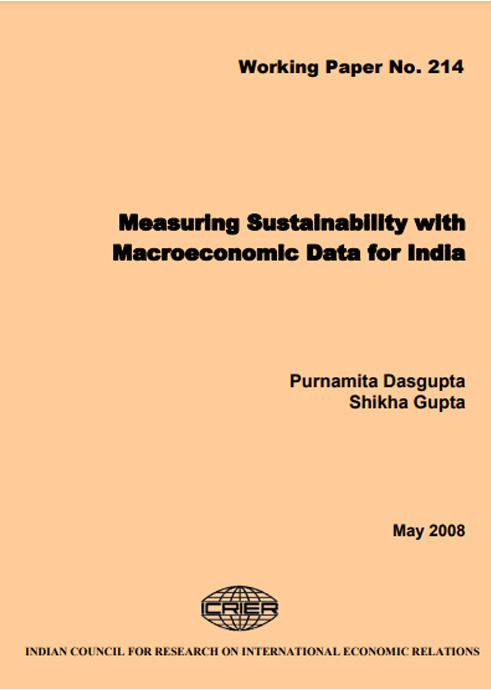 Measuring Sustainability with Macroeconomic Data for India