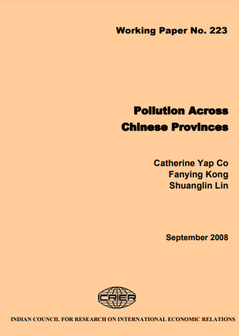 Pollution Across Chinese Provinces
