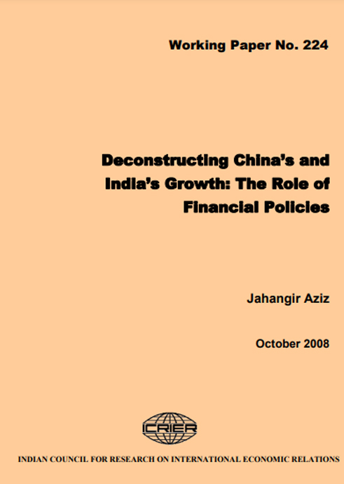 Deconstructing China’s and India’s Growth: the Role of Financial Policies