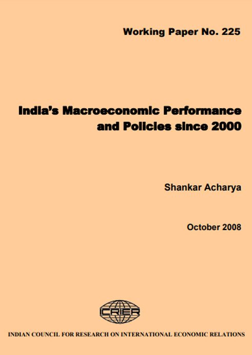 India’s Macroeconomic Performance and Policies since 2000