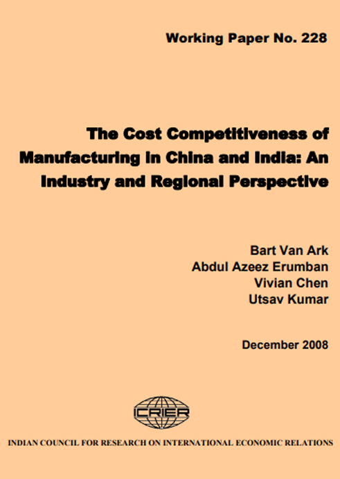 The Cost Competitiveness of Manufacturing in China and India: An Industry and Regional Perspective