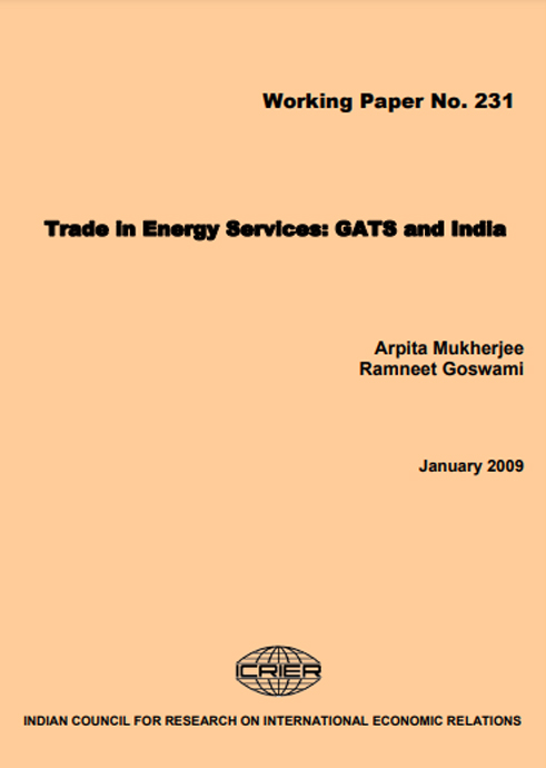 Trade in Energy Services: GATS and India
