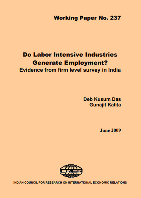 Do Labor Intensive Industries Generate Employment? Evidence from firm level survey in India