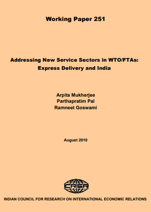 Addressing New Service Sectors in WTO/FTAs: Express Delivery and India