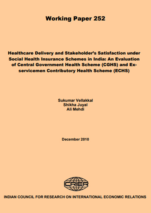 Healthcare Delivery and Stakeholder’s Satisfaction under Social Health Insurance Schemes in India: An Evaluation of Central Government Health Scheme (CGHS) and Ex-servicemen Contributory Health Scheme (ECHS)