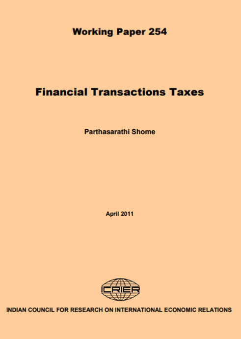Financial Transactions Taxes