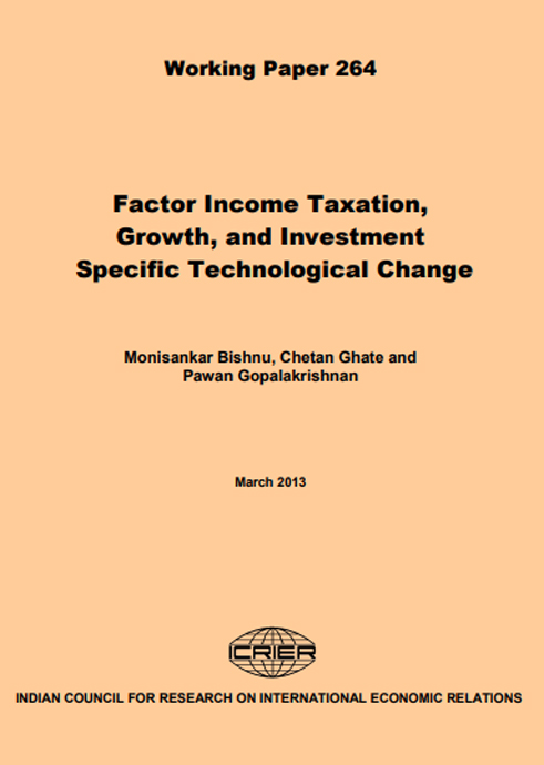 Factor Income Taxation, Growth, and Investment Specific Technological Change