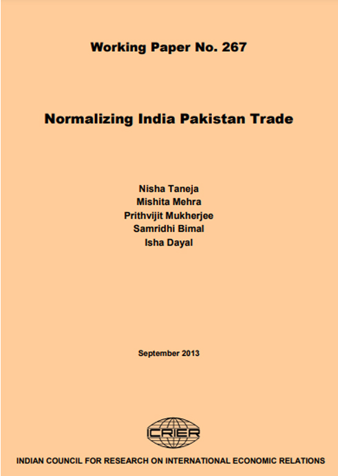 Normalizing India Pakistan Trade