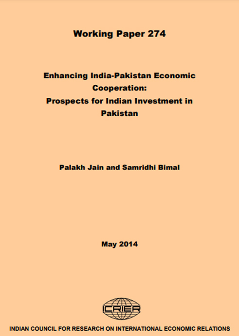 Enhancing India-Pakistan Economic Cooperation: Prospects for Indian Investment in Pakistan