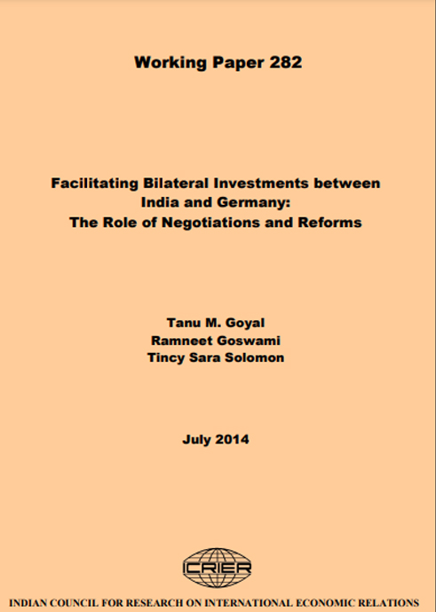Facilitating Bilateral Investments between India and Germany: The Role of Negotiations and Reforms