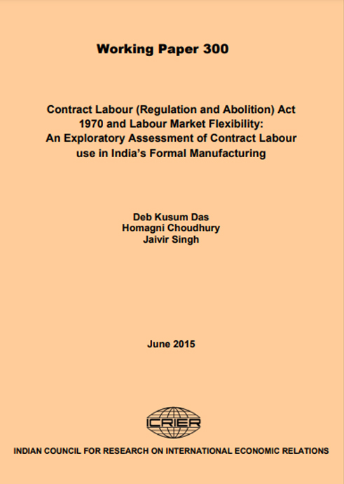 Contract Labour (Regulation And Abolition) Act 1970 And Labour Market ...