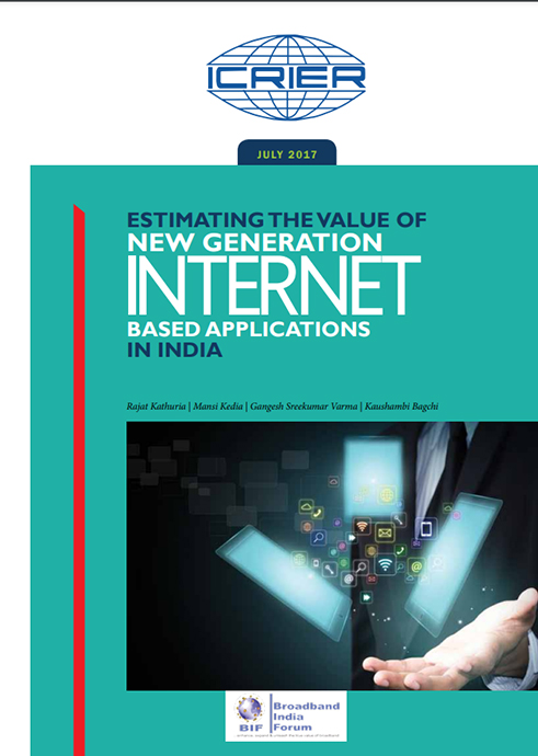Estimating the Value of New Generation Internet Based Applications in India