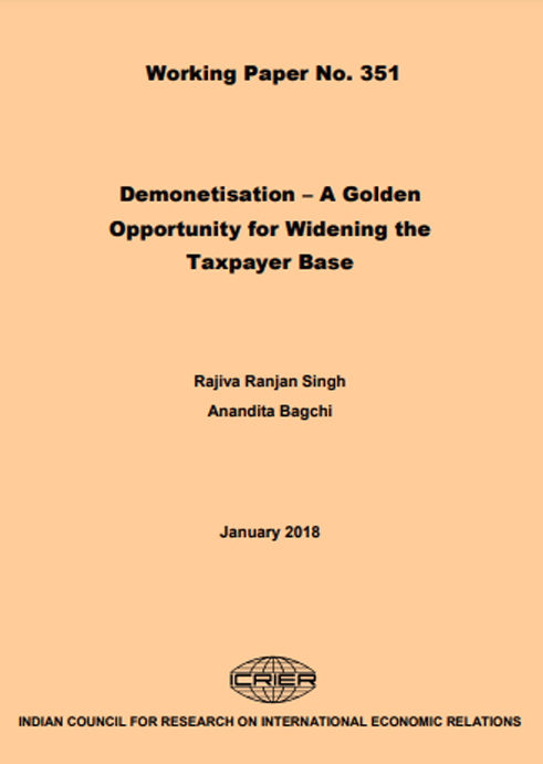 Demonetisation – A Golden Opportunity for Widening the Taxpayer Base