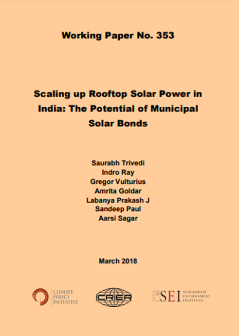 Scaling up Rooftop Solar Power in India: The Potential of Municipal Solar Bonds