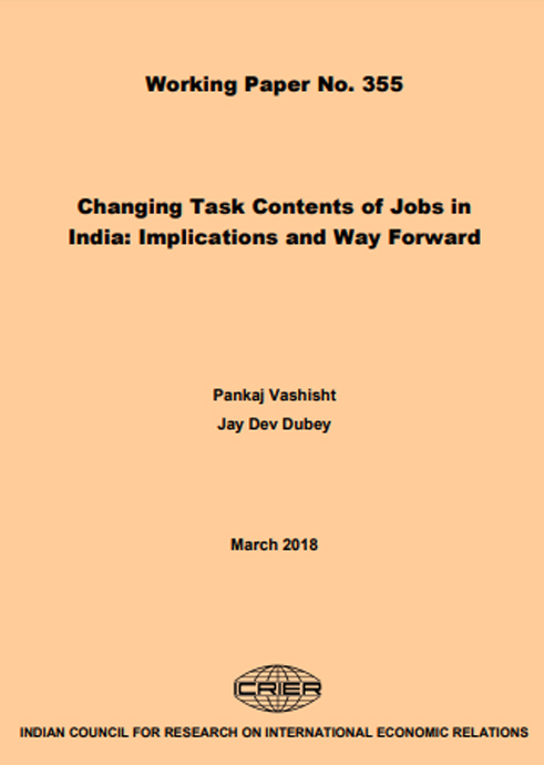 Changing Task Contents of Jobs in India: Implications and Way Forward
