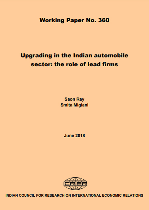 Upgrading in the Indian automobile sector: the role of lead firms