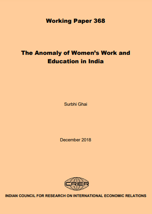 The Anomaly of Women’s Work and Education in India
