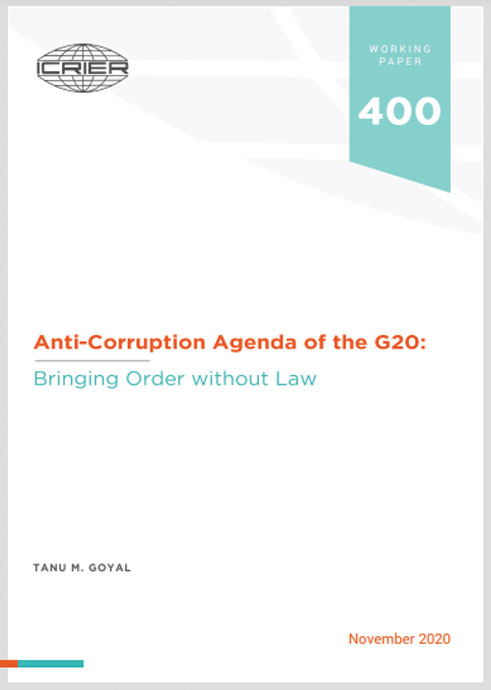Anti-Corruption Agenda of the G20: Bringing Order without Law