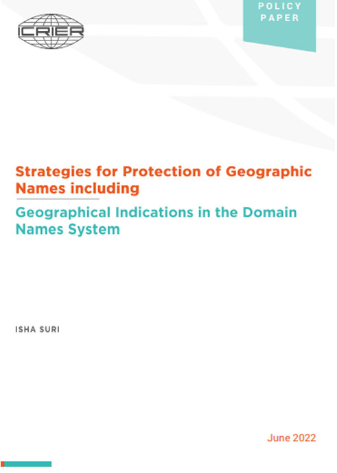 Strategies for Protection of Geographic Names including Geographical Indications in the Domain Names System