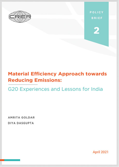 Material Efficiency Approach towards Reducing Emissions: G20 Experiences and Lessons for India