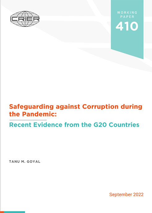 Safeguarding against Corruption during the Pandemic: Recent Evidence from the G20 Countries