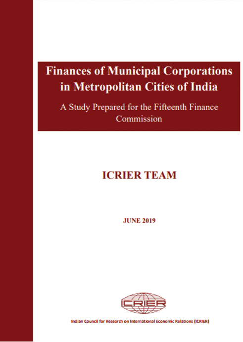 Finances of Municipal Corporations in Metropolitan Cities of India