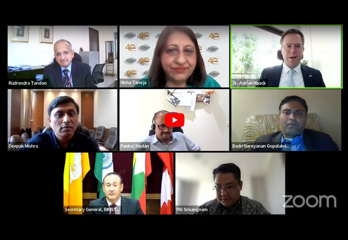 Webinar on 25 Years of BIMSTEC: Opportunities and Challenges in the post-COVID 19 Era