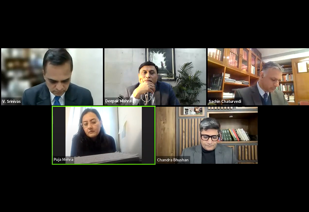 Webinar on Is India’s Approach to Global Economic Engagements Changing? Reflections from the Recent G20 Summit, COP 26 and Trade Discussions