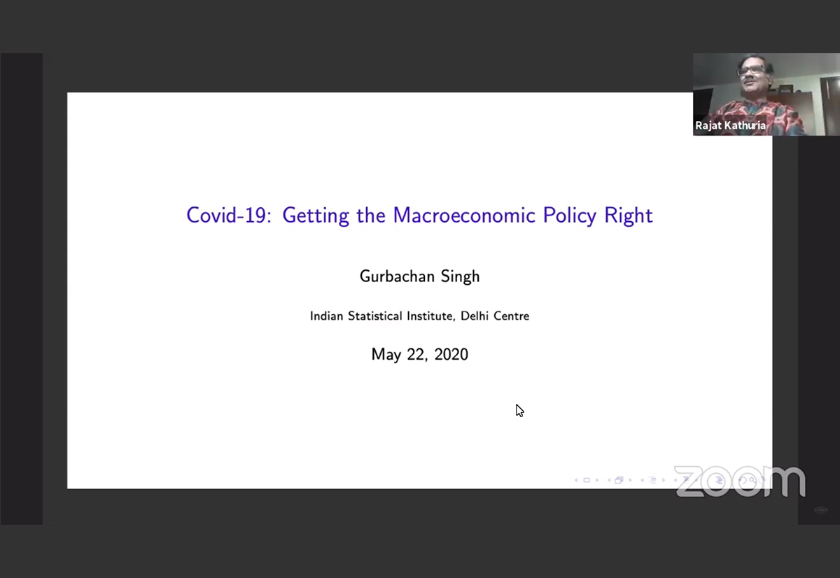 Webinar on ‘COVID-19: Getting the macroeconomic policy right’