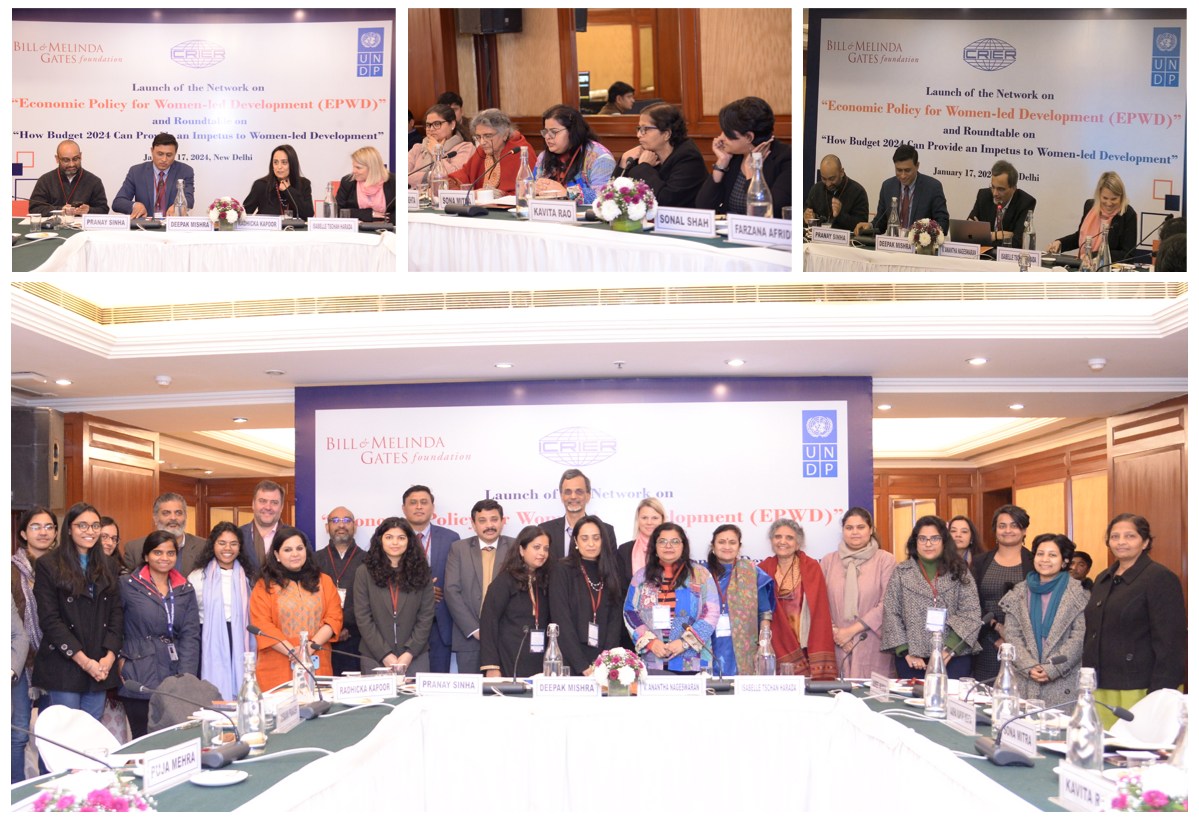 Launch of Network on Economic Policy for Women-Led Development (EPWD) and Roundtable on How Budget 2024 can Provide an Impetus to Women-Led Development