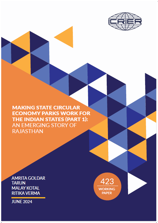 Making State Circular Economy Parks Work for the Indian States (Part 1): An Emerging Story of Rajasthan